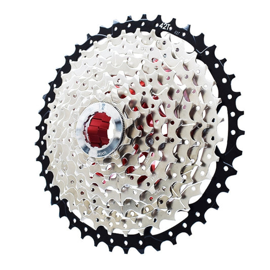 VG Sports Split Mountain Bike Lightweight Cassette Flywheel, Style: 10 Speed 42T (Silver) - Bicycle Chains & Rounds by VG Sports | Online Shopping UK | buy2fix