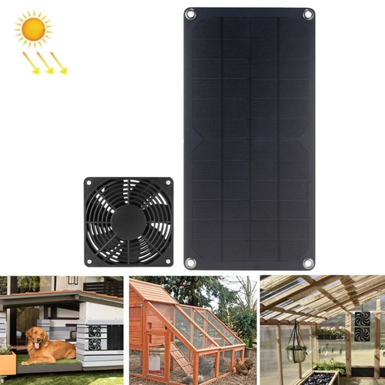 10W High Speed and Long Life Solar Mini Fan Outdoor Pet Exhaust Fan - Consumer Electronics by buy2fix | Online Shopping UK | buy2fix