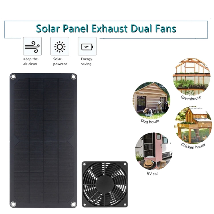 10W High Speed and Long Life Solar Mini Fan Outdoor Pet Exhaust Fan - Consumer Electronics by buy2fix | Online Shopping UK | buy2fix