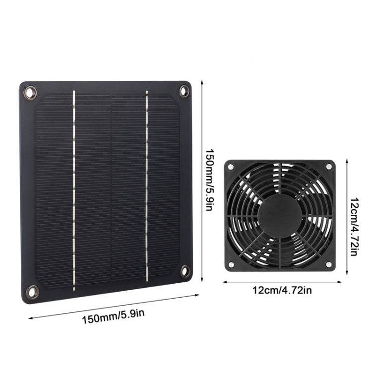 3W High Speed and Long Life Outdoor Solar Pet Exhaust Fan - Consumer Electronics by buy2fix | Online Shopping UK | buy2fix