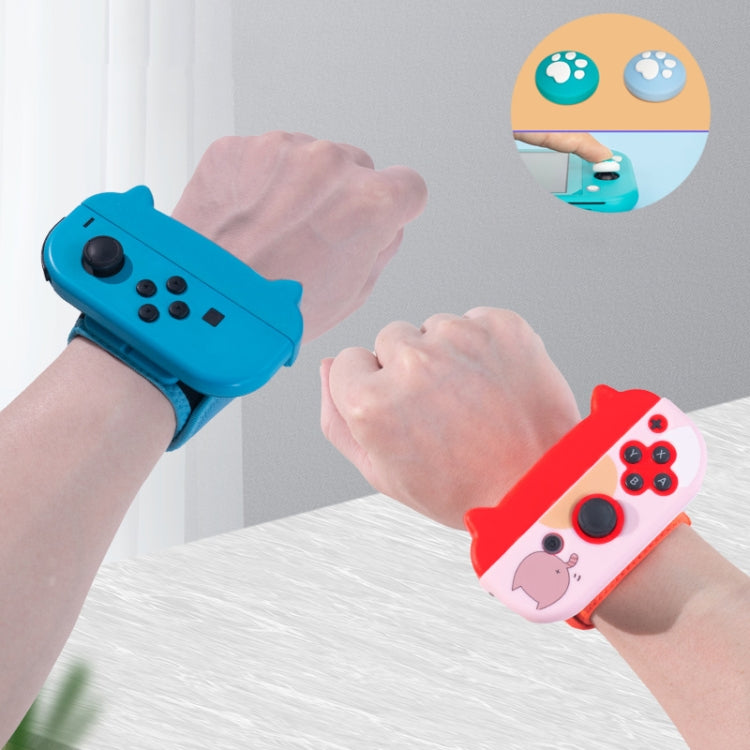 Dancing Wrist Bracelet Game Handle Strap For Switch JOY-CON(Green Blue 29cm) - Gamepads by buy2fix | Online Shopping UK | buy2fix