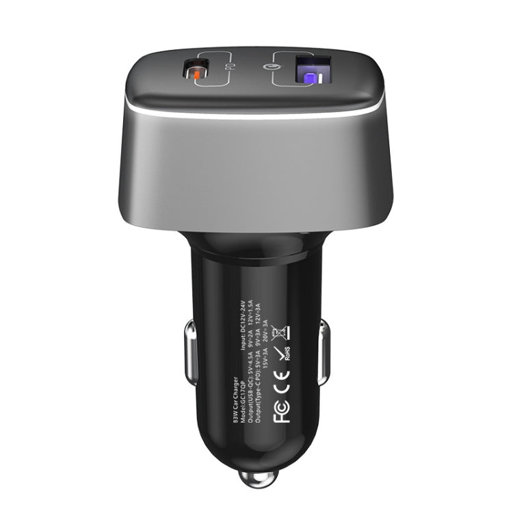 GC-17 100W High-power Car Charger 2 In 1 Cigarette Lighter - In Car by buy2fix | Online Shopping UK | buy2fix