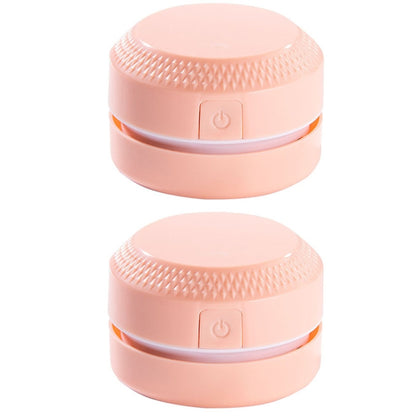 2PCS Desktop Mini Vacuum Cleaner Rubber Confetti Keyboard Cleaner(Pink) - Mini Vacuum Cleaner by buy2fix | Online Shopping UK | buy2fix