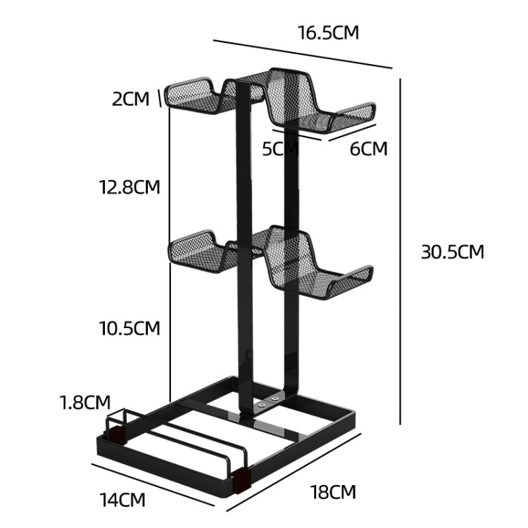 Desktop Headset Gamepad Game Console Storage Bracket(Black) - Headset Stand by buy2fix | Online Shopping UK | buy2fix