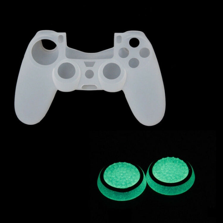 10 PCS Gamepad Silicone Luminous Button Cap Rocker Cap For PS5/PS4/PS3/ONE/360/PRO/series X/S(Transparent Red Circle) - Cases by buy2fix | Online Shopping UK | buy2fix