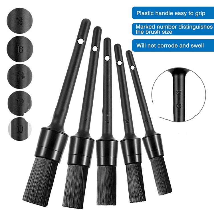 9 PCS / Set Car Interior Outlet Air Conditioning Brush Details Cleaning Brush(Black) - In Car by buy2fix | Online Shopping UK | buy2fix