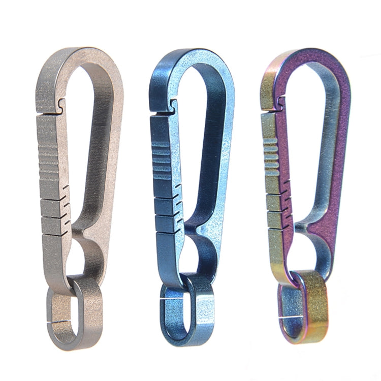 Men Titanium Alloy Keychain Car Key Waist Hanging(Colorful Titanium) - In Car by buy2fix | Online Shopping UK | buy2fix