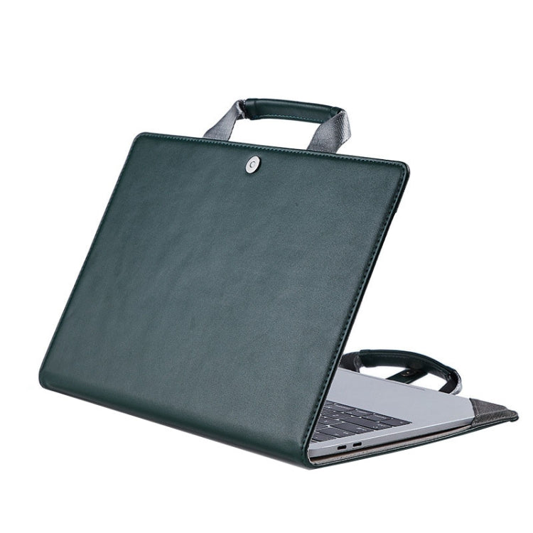 Laptop Bag Protective Case Tote Bag For MacBook Pro 15.4 inch, Color: Dark Green - 15 inch by buy2fix | Online Shopping UK | buy2fix