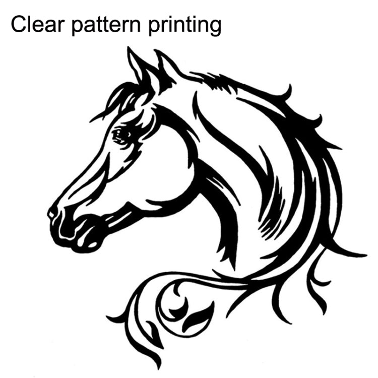 5PCS FGM-002 Carving Reflective Stickers Galloping Horse Car Body Sticker(White) - In Car by buy2fix | Online Shopping UK | buy2fix
