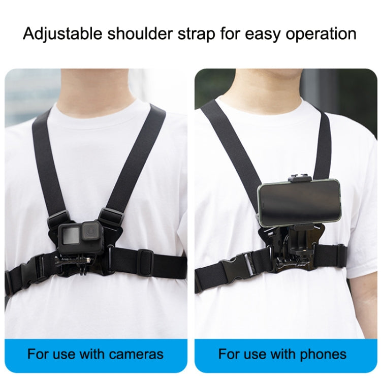 TELESIN GP-CGP-T07 For GoPro / OSMO Action Riding Skiing Shoulder Strap Chest Belt Sports Camera Accessories - DJI & GoPro Accessories by TELESIN | Online Shopping UK | buy2fix