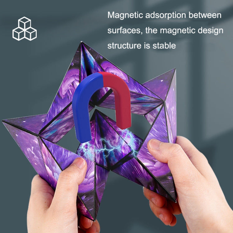 3D Variety Geometry Alien Magic Cube Magnetic Logic Thinking Children Educational Toys(Science Fiction Green) - Magic Cubes by buy2fix | Online Shopping UK | buy2fix