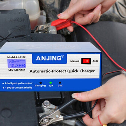 ANJING AJ-618E Battery Charger Car Battery Repairer, Model: US Plug - In Car by buy2fix | Online Shopping UK | buy2fix