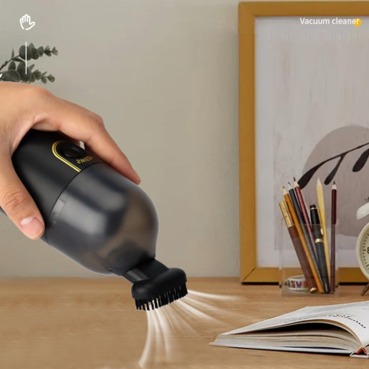 Desktop Mini Rechargeable Handheld Vacuum Cleaner(Black) - Mini Vacuum Cleaner by buy2fix | Online Shopping UK | buy2fix