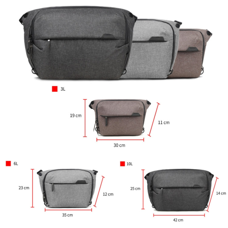 Portable Waterproof Photography SLR Camera Messenger Bag, Color: 3L Coffee Brown - Camera Accessories by buy2fix | Online Shopping UK | buy2fix