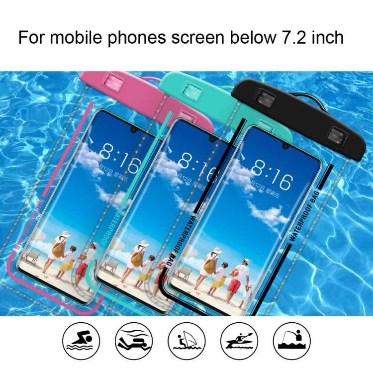 2 PCS Armband Style Transparent Waterproof Cell Phone Case Swimming Cell Phone Bag(Black) - Waterproof Bag by buy2fix | Online Shopping UK | buy2fix