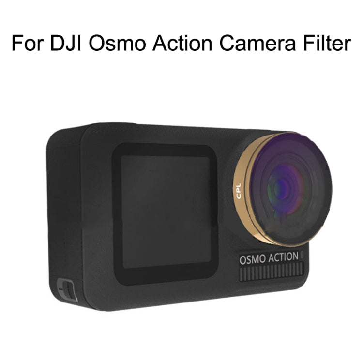 JSR For DJI Osmo Action Motion Camera Filter, Style: LG-Yellow - DJI & GoPro Accessories by JSR | Online Shopping UK | buy2fix