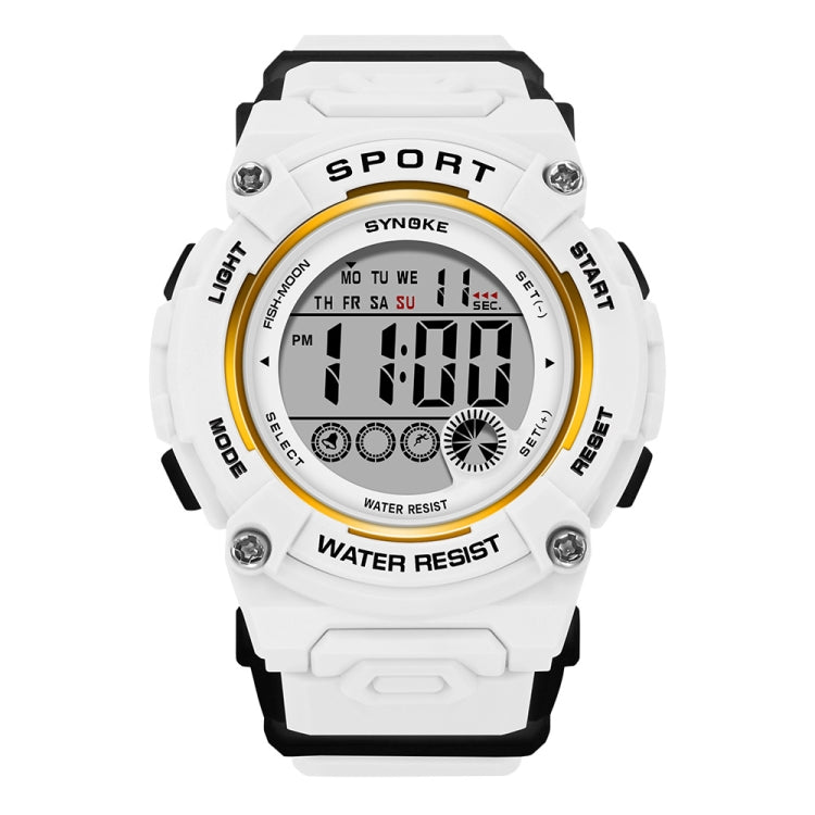 SYNOKE 9810 Multifunctional Luminous Waterproof Student Sports Watch(White) - Sport Watches by SYNOKE | Online Shopping UK | buy2fix