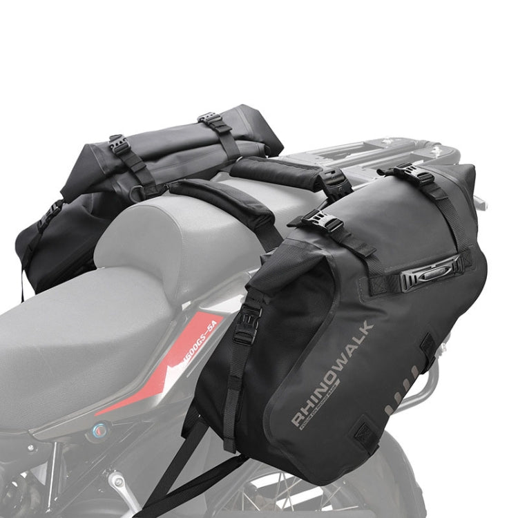 Rhinowalk MT1428 Large-capacity Waterproof and Wear-resistant Motorcycle Double-side Bag(Black) - In Car by buy2fix | Online Shopping UK | buy2fix