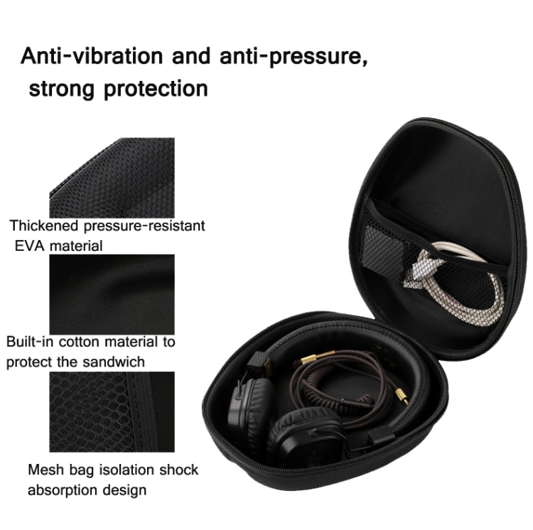 Universal Headphone Organizer Headphone Storage Bag Without Carabiner,Color: Black - Protective Case by buy2fix | Online Shopping UK | buy2fix