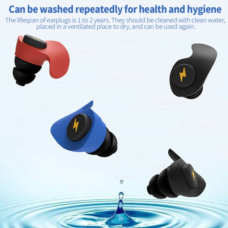 Anti-noise Sleep Earplugs Soundproof Earplugs(Black) - Ear Care Tools by buy2fix | Online Shopping UK | buy2fix