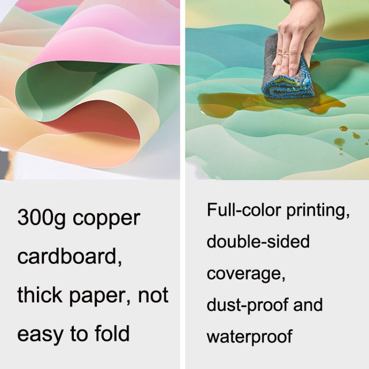 3D Double-Sided Matte Photography Background Paper(Ink Curling Peaks) - Camera Accessories by buy2fix | Online Shopping UK | buy2fix