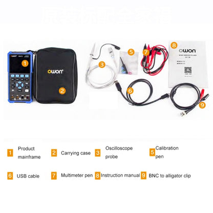 OWON VC101A (3 3/4) Oscilloscope Signal Source Multifunctional All-in-one Multimeter HDS242S With Single Probe (40M Bandwidth) - Consumer Electronics by buy2fix | Online Shopping UK | buy2fix