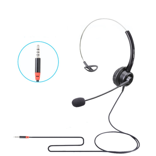 VT200 Single Ear Telephone Headset Operator Headset With Mic,Spec: 3.5mm Single Plug - Consumer Electronics by buy2fix | Online Shopping UK | buy2fix