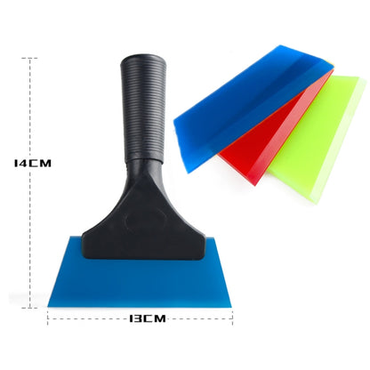 Plastic Bull Bar Film Squeegee Car Glass Cleaning Tools(Blue With Handle) - In Car by buy2fix | Online Shopping UK | buy2fix