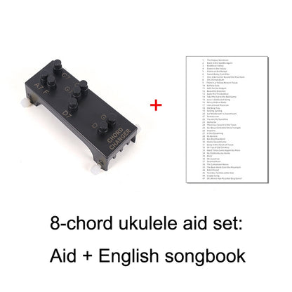 Folk Ukulele Guitar Chord Assist Beginners Guitar Boosters(Ukulele Aid+Music Book) - Stringed Instruments by buy2fix | Online Shopping UK | buy2fix