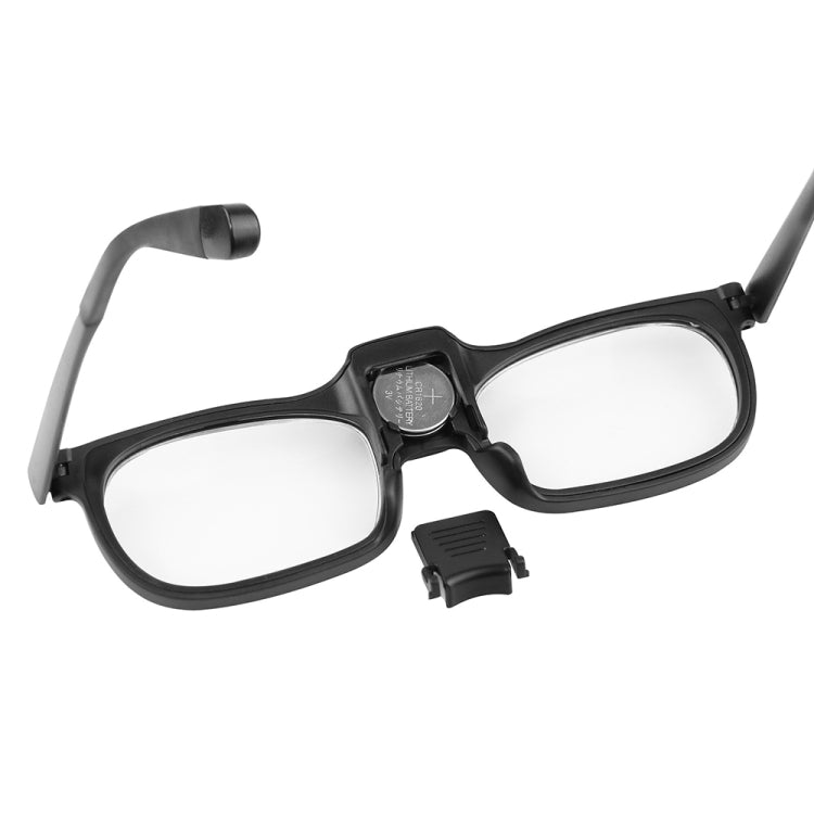 Glasses-Type Painting and Reading Magnifying Glass with 2LED Lights, Specification: 19156-3C - Glasses Style by buy2fix | Online Shopping UK | buy2fix