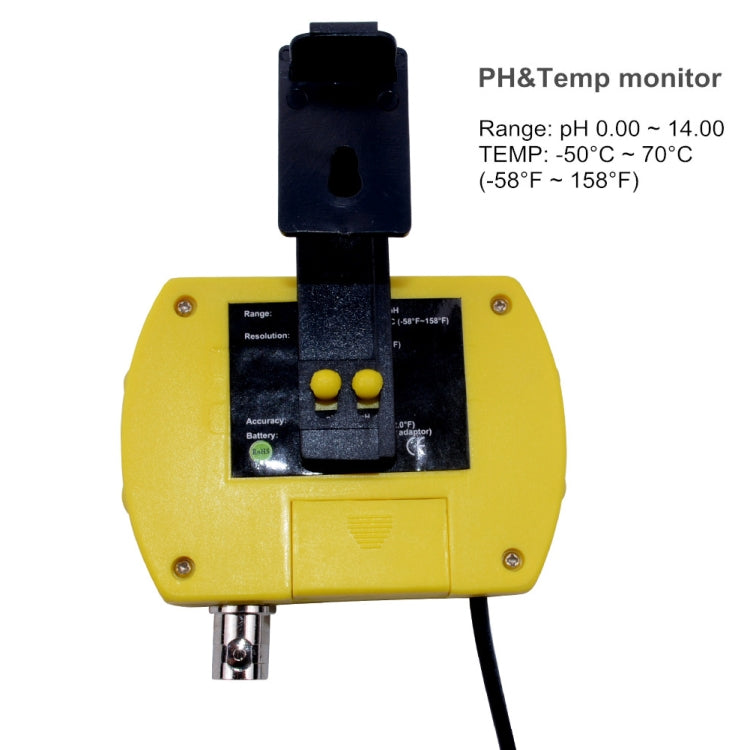 PH Tester Durable Acid Meter Swimming Pool Temperature Monitor With Backlight, Plug Type: EU Plug - Consumer Electronics by buy2fix | Online Shopping UK | buy2fix