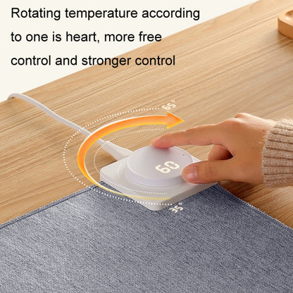 Joyroom JR-CY335 220V Smart Office Desktop Heating Thermostatic Mouse Pad, US Plug, Size: 80x32cm(Llight Gray) - Mouse Pads by Joyroom | Online Shopping UK | buy2fix