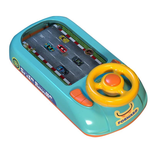 Children Steering Wheel Simulation Driving Toy Educational Electric Desktop Game Machine, Style: Battery Edition (Green) - Learning & Machines by buy2fix | Online Shopping UK | buy2fix
