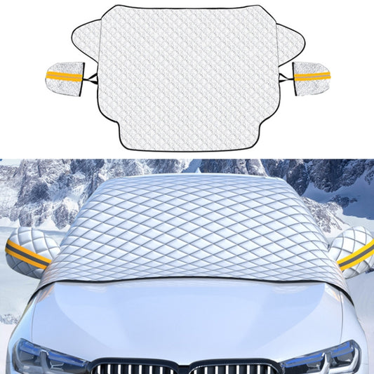 SUITU R-3945 Car Winter Front Glass Snow Shield Defrost Sunshade Thickened Car Clothing, Style: Non-magnet With Earmuffs - In Car by SUITU | Online Shopping UK | buy2fix