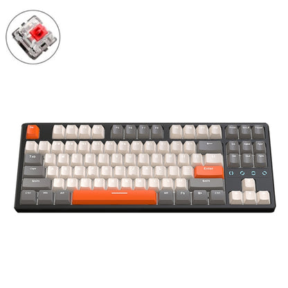 ZIYOU LANG K87 87-Keys Hot-Swappable Wired Mechanical Keyboard, Cable Length: 1.5m, Style: Red Shaft (Micr-light White Light) - Wired Keyboard by ZIYOU LANG | Online Shopping UK | buy2fix