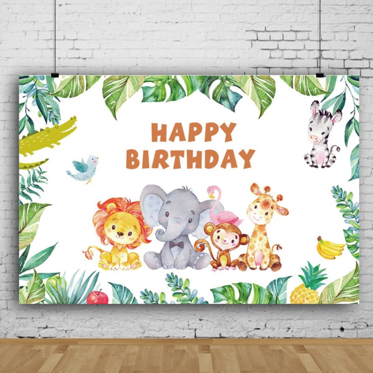 MDN08226 1.5m x 1m Animal Forest Cartoon Birthday Party Banquet Decoration Photo Background Cloth - Camera Accessories by buy2fix | Online Shopping UK | buy2fix