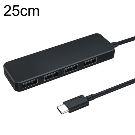 AC3-L43 Type-c/USB-c USB2.0 25cm 4 Ports Expansion Dock Notebook High Speed HUB - USB 3.0 HUB by buy2fix | Online Shopping UK | buy2fix