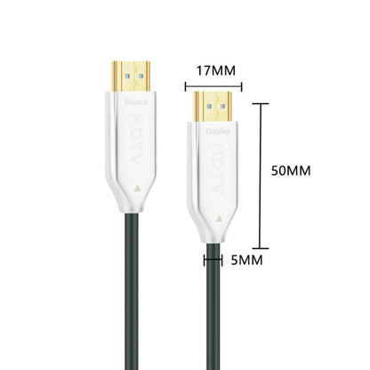 2.0 Version HDMI Fiber Optical Line 4K Ultra High Clear Line Monitor Connecting Cable, Length: 50m(White) - Cable by buy2fix | Online Shopping UK | buy2fix