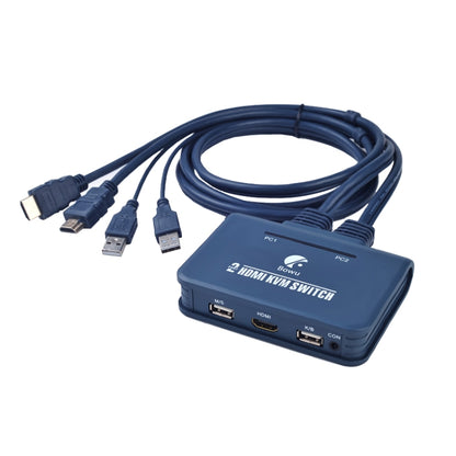 BW-21UHB 2 Port 2 In 1 Out HDMI KVM Switch - Switch by buy2fix | Online Shopping UK | buy2fix