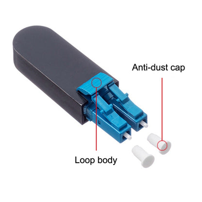 LC / UPC Optical Fiber Connecter LC Back Loop Module Single Mode Optical Fiber Loopers - Fiber Optic Jumper by buy2fix | Online Shopping UK | buy2fix