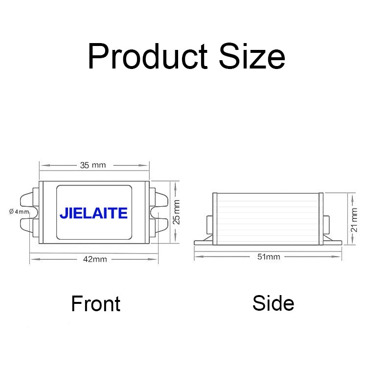 JIELAITE LK1253 15W Aluminum Alloy Intelligent Protection Waterproof Car Power Converter(12V to 7.5V/3A) - In Car by JIELAITE | Online Shopping UK | buy2fix