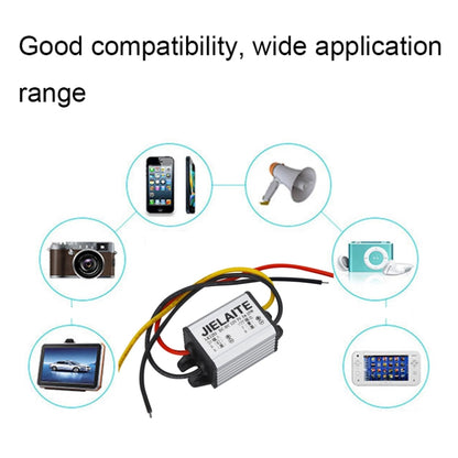 JIELAITE LK1253 15W Aluminum Alloy Intelligent Protection Waterproof Car Power Converter(12V to 7.5V/3A) - In Car by JIELAITE | Online Shopping UK | buy2fix