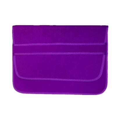 15 Inch Neoprene Laptop Lining Bag Horizontal Section Flap Clutch Bag(Purple) -  by buy2fix | Online Shopping UK | buy2fix