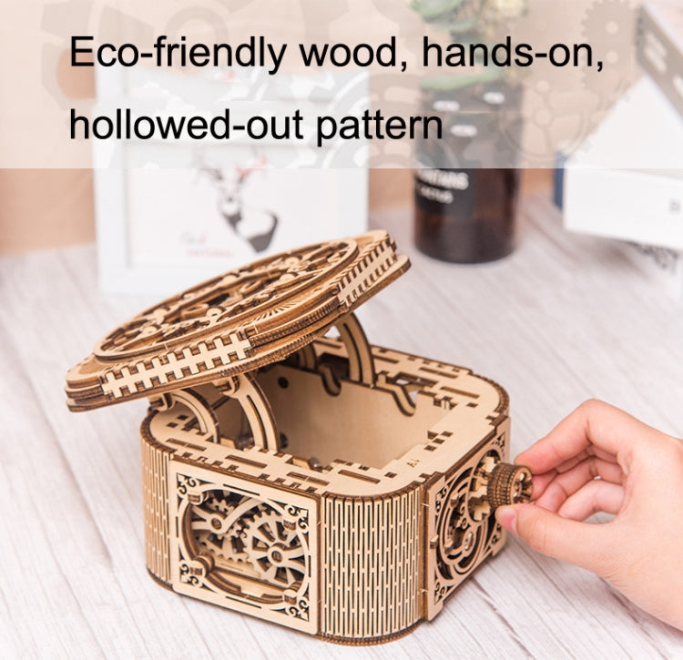 Wooden Puzzle Toy 3D Puzzle Assembly Box DIY Gift Desktop Ornaments, Style: Jewelry Box - Puzzle Toys by buy2fix | Online Shopping UK | buy2fix