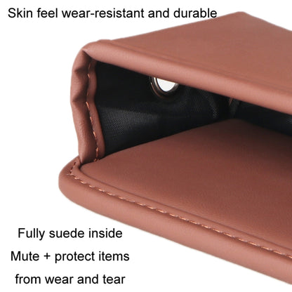 Multifunctional Car Seat Crevice Storage Box, Pattern: No Logo(Mocha brown) - In Car by buy2fix | Online Shopping UK | buy2fix