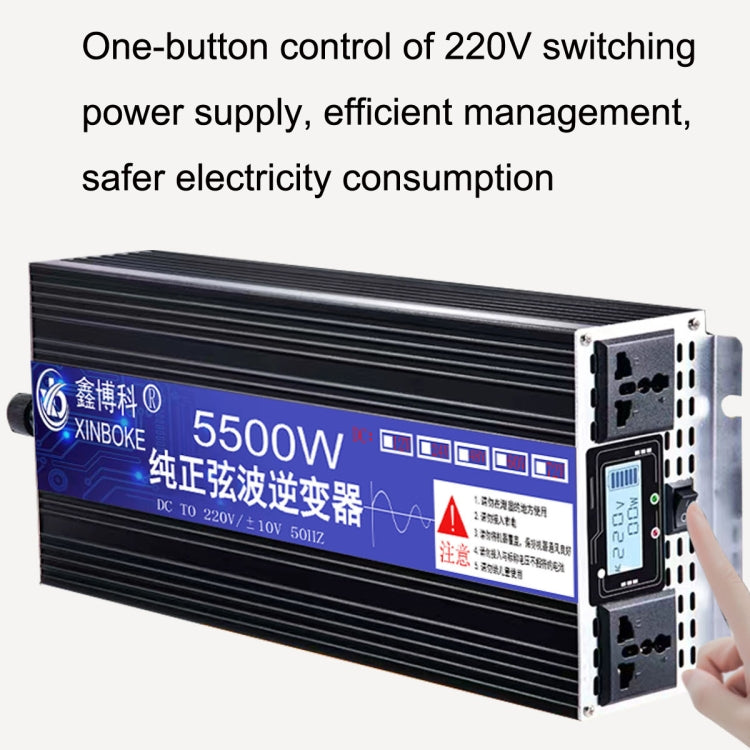 XINBOKE High Power Household Car Sine Wave Inverter 72V 5500W To 220V 2500W(LCD Display) - In Car by XINBOKE | Online Shopping UK | buy2fix
