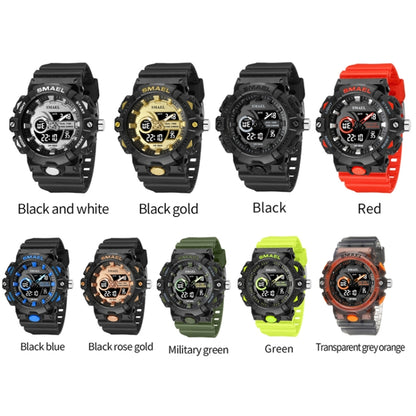 SMAEL 8081 Multifunctional Waterproof Luminous Numeric Digital Dual Display Outdoor Sports Watch(Black) - LED Digital Watches by SMAEL | Online Shopping UK | buy2fix