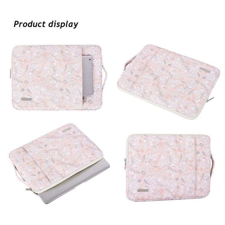 G4-89  PU Laptop Case Tablet Sleeve Bag with Telescoping Handle, Size: 13 Inch(Light Pink) -  by buy2fix | Online Shopping UK | buy2fix