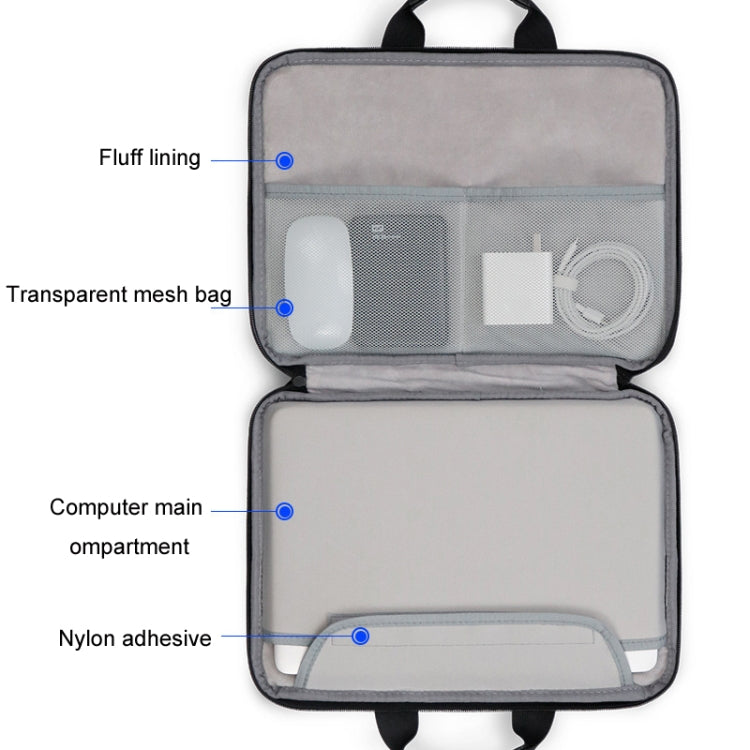 Baona BN-I003 Oxford Cloth Full Open Portable Waterproof Laptop Bag, Size: 11/12 inches(Black+Power Bag) -  by Baona | Online Shopping UK | buy2fix