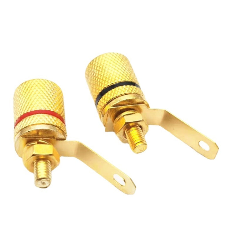 10pcs Speaker Gold-plated 4MM Banana Plug Terminal(306) - In Car by buy2fix | Online Shopping UK | buy2fix